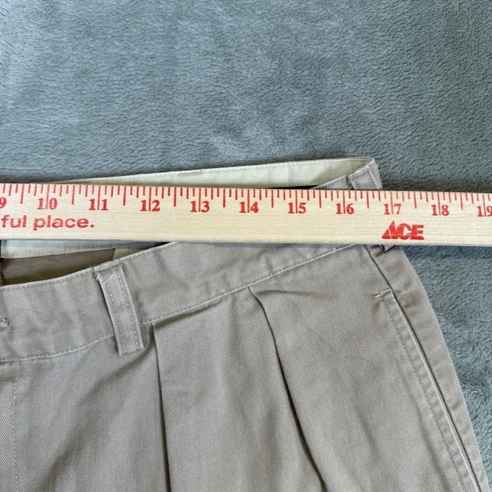 Polo Ralph Lauren Andrew Short Mens 33 Khaki Tan Pleated Chino Cotton Shorts